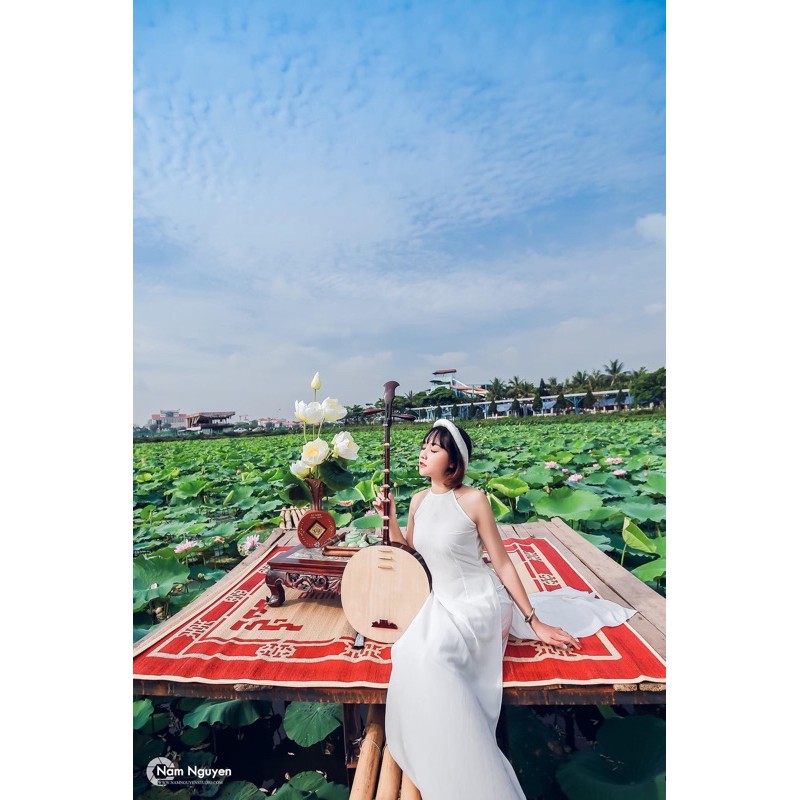 Bộ áo dài cổ yếm