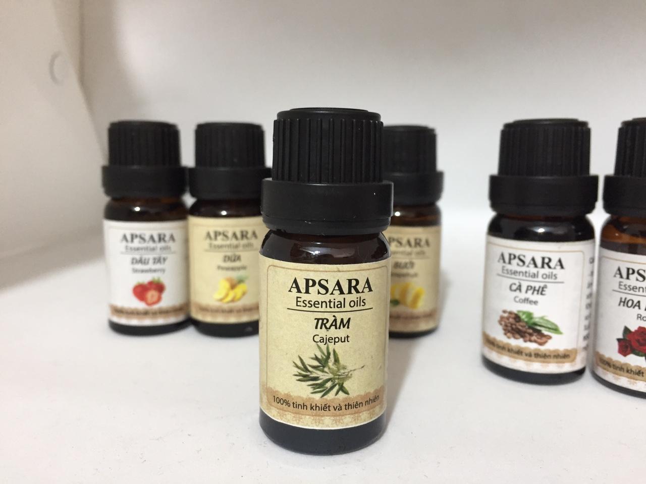 Combo 4 tinh dầu thiên nhiên lọ xông 10ml: 1 sả chanh, 1 quế, 1 bạc hà và 1 oải hương