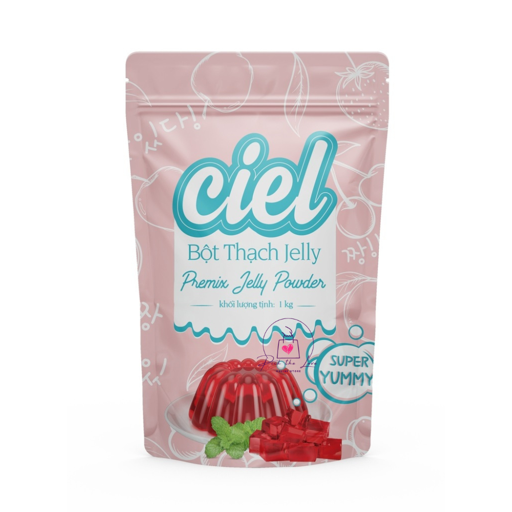 Bột Thạch JELLY CIEL (1KG) - Thạch Pha Sẵn Tiện Lợi, Không Cần Nấu