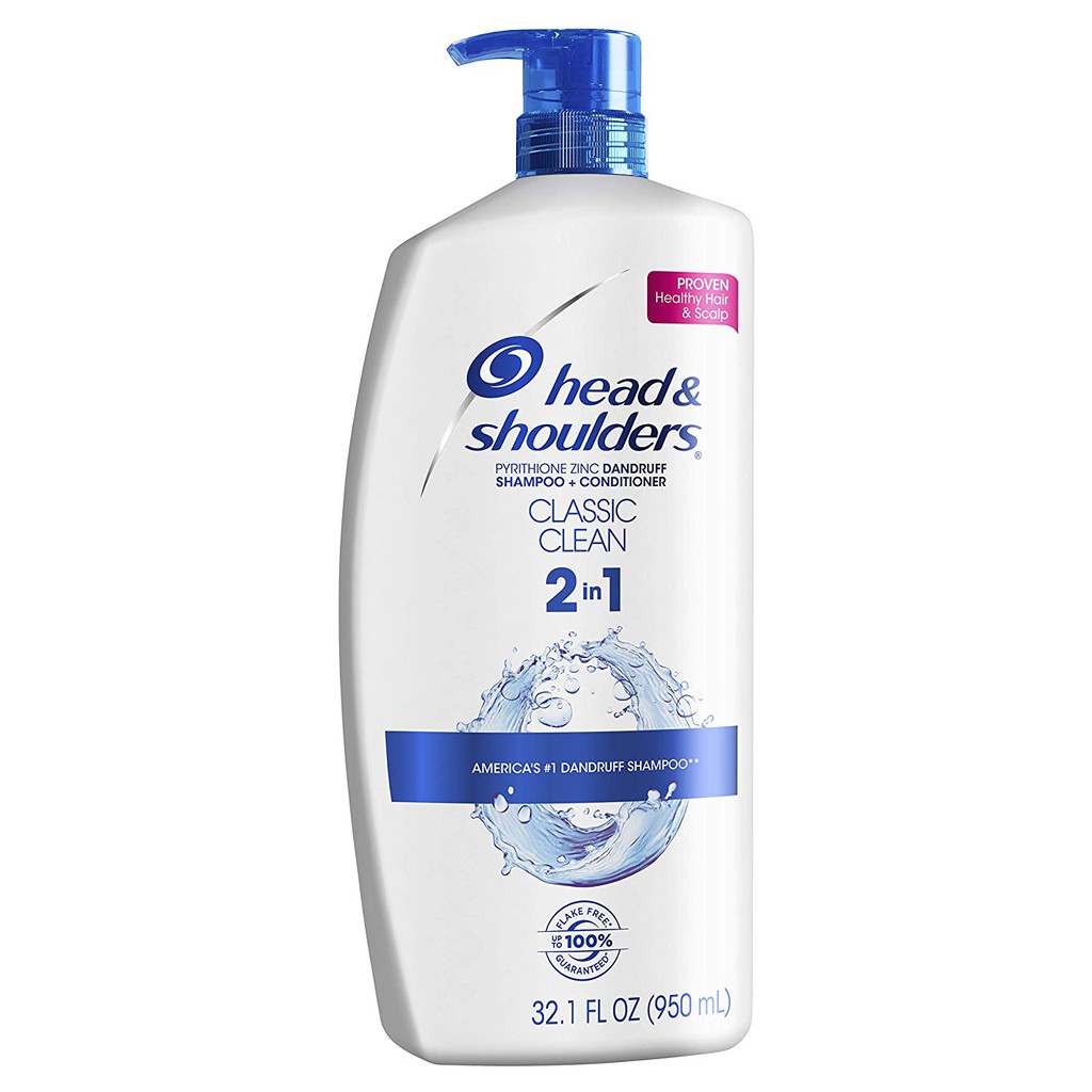 Dầu gội/xả ngừa gàu Head & Shoulders Classic Clean Dandruff Shampoo/Conditioner 400ml/950ml