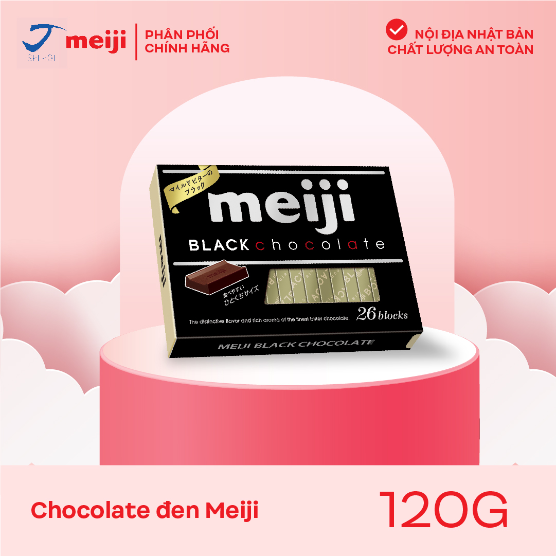 Kẹo Socola Đen Meiji Black Chocolate 120g/26 viên Nhật Bản