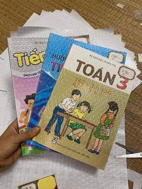 Set 10 Decal bọc sách vở cho bé