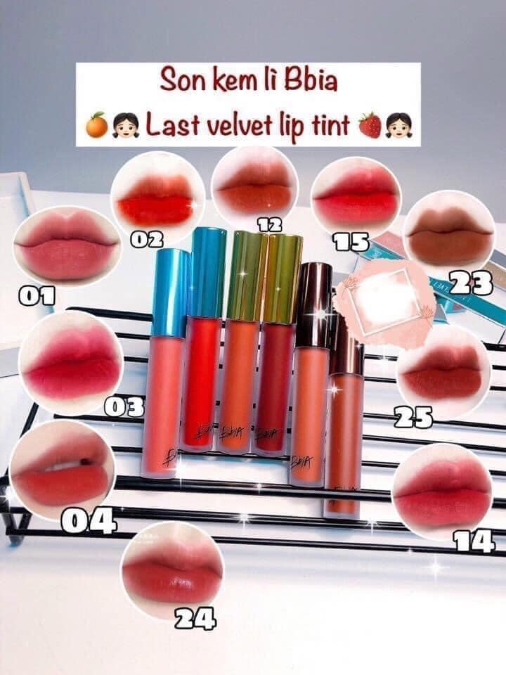 Son kem bbia đủ màu