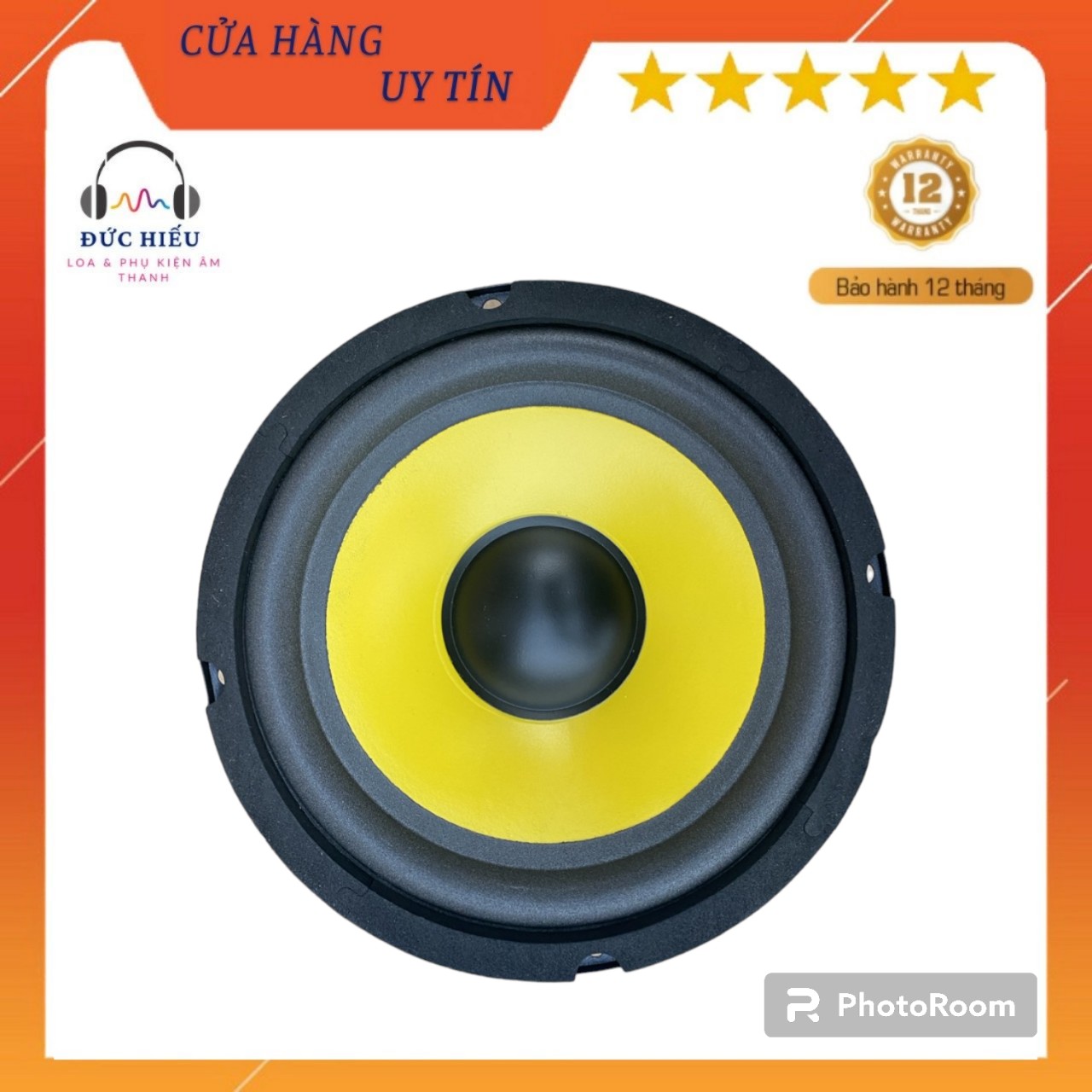 Củ loa bass 20 màng vàng 4 ohm 30w độ chế loa kéo