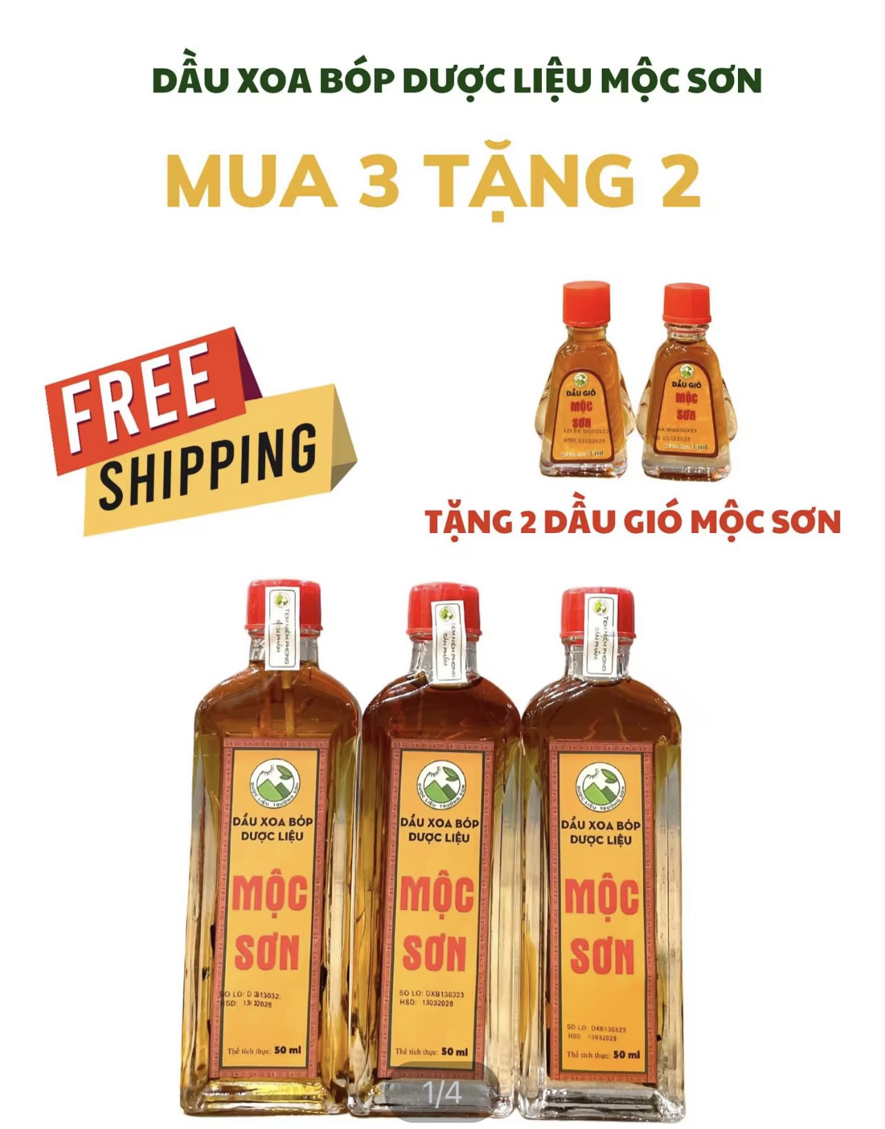 Dầu Mộc Sơn chai lớn 50ml - Chính hãng