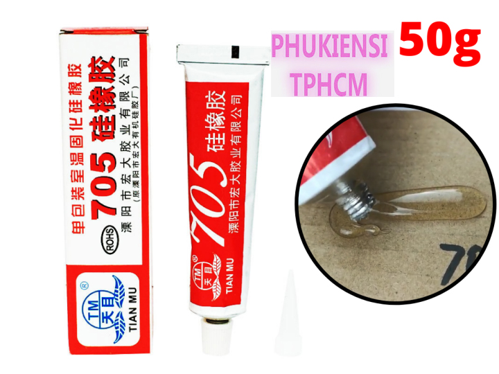 Keo phủ mạch tian mu 705 trong suốt bảo vệ mạch cách điện chịu nhiệt 50g