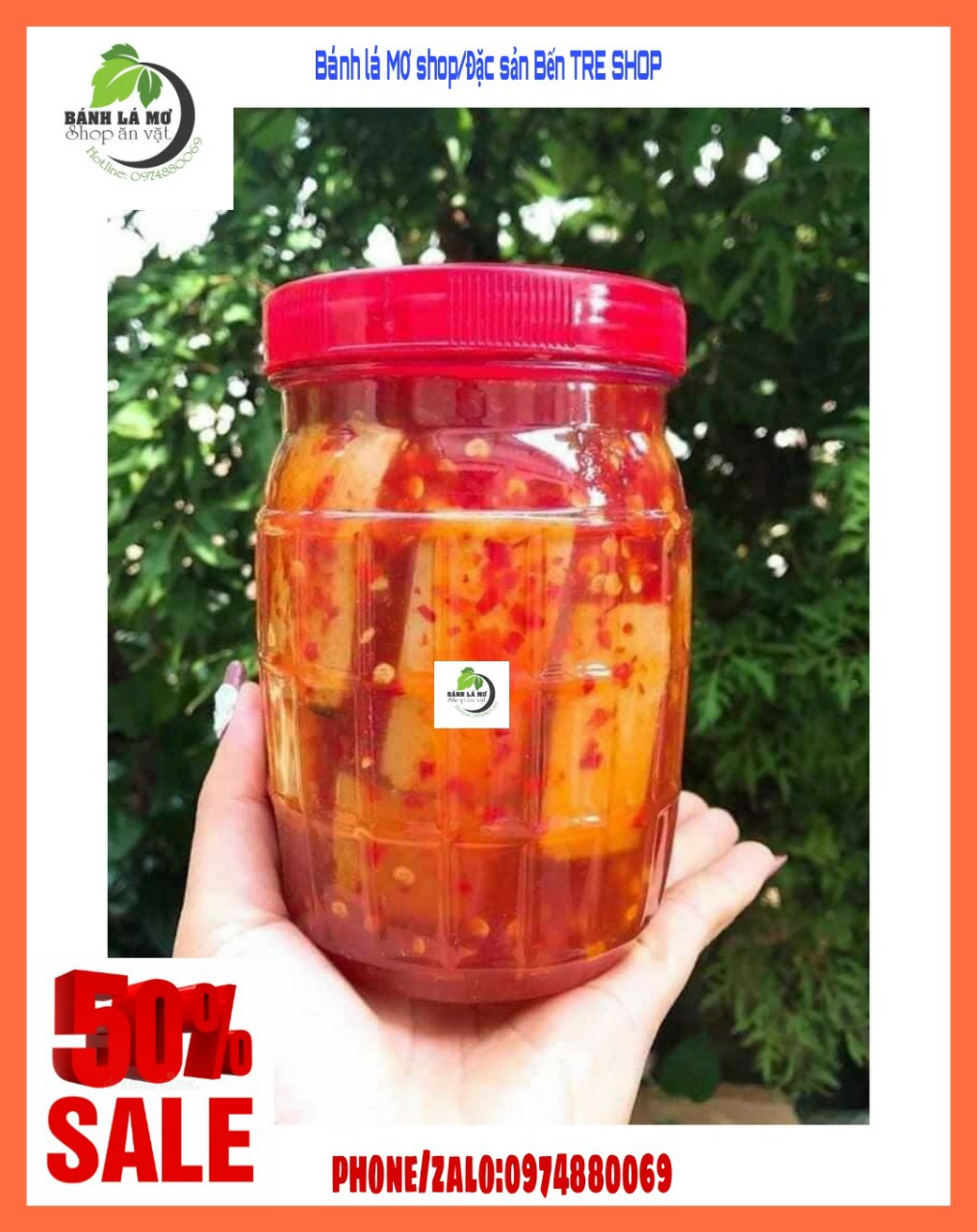 ( MÓN NGON) HỦ 450GR CHAO MÔN ĐƯƠNG PHÈN SIÊU BÉO- BÁNH LÁ MƠ SHOP