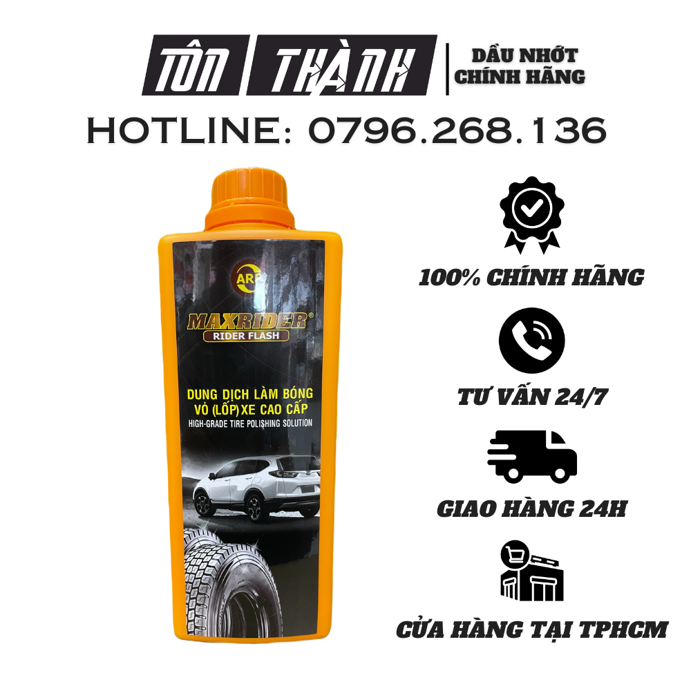 Dung dịch dưỡng bóng vỏ, siêu bóng xe cao cấp - maxrider rider flash