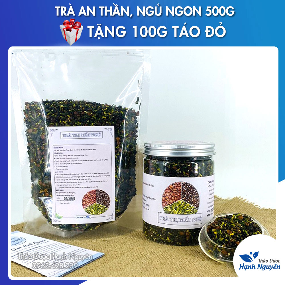500g Set trà hỗ trợ mất ngủ - Thảo dược Hạnh Nguyên