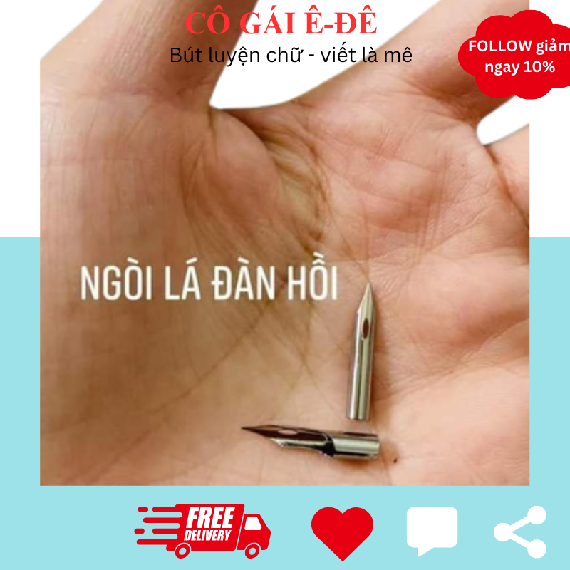 Ngòi bút lá tre thanh đậm, ngòi lá tre đàn hồi thay thế cho các loại bút lá tre luyện chữ đẹp