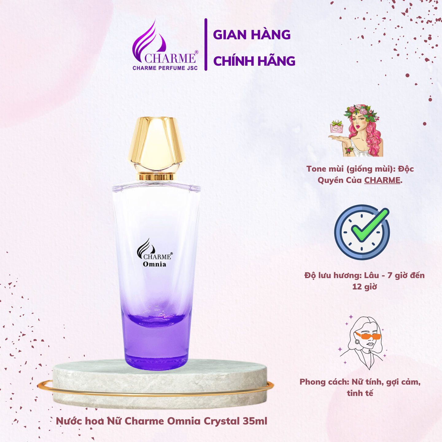 Nước hoa Nữ Charme Omnia Crystal 35ml