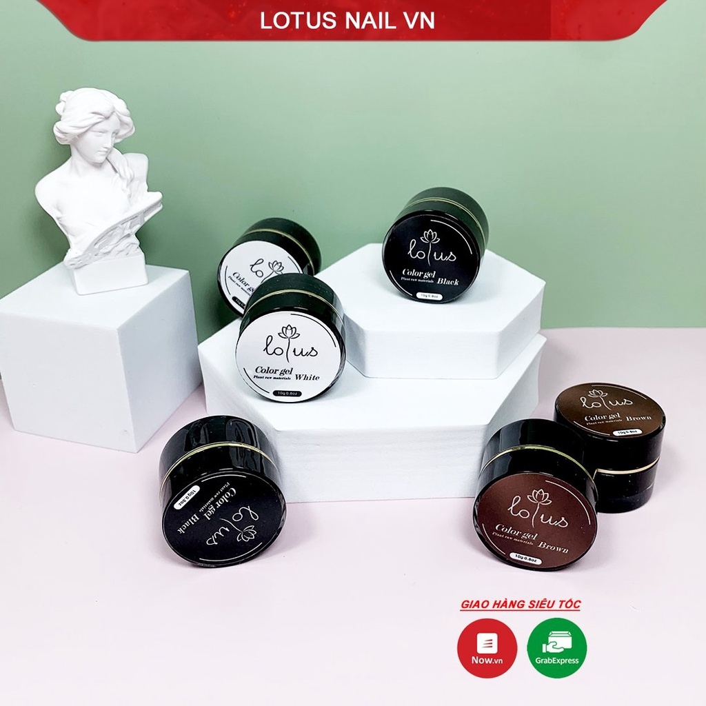 Gel vẽ nail Lotus siêu đặc hũ to 10g