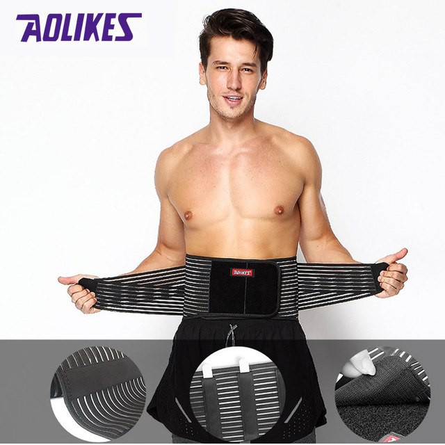 Đai lưng tập gym có nẹp thép cao cấp Aolikes AL7996