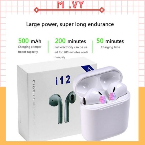 Tai nghe bluetooth không dây inpods i12 tws