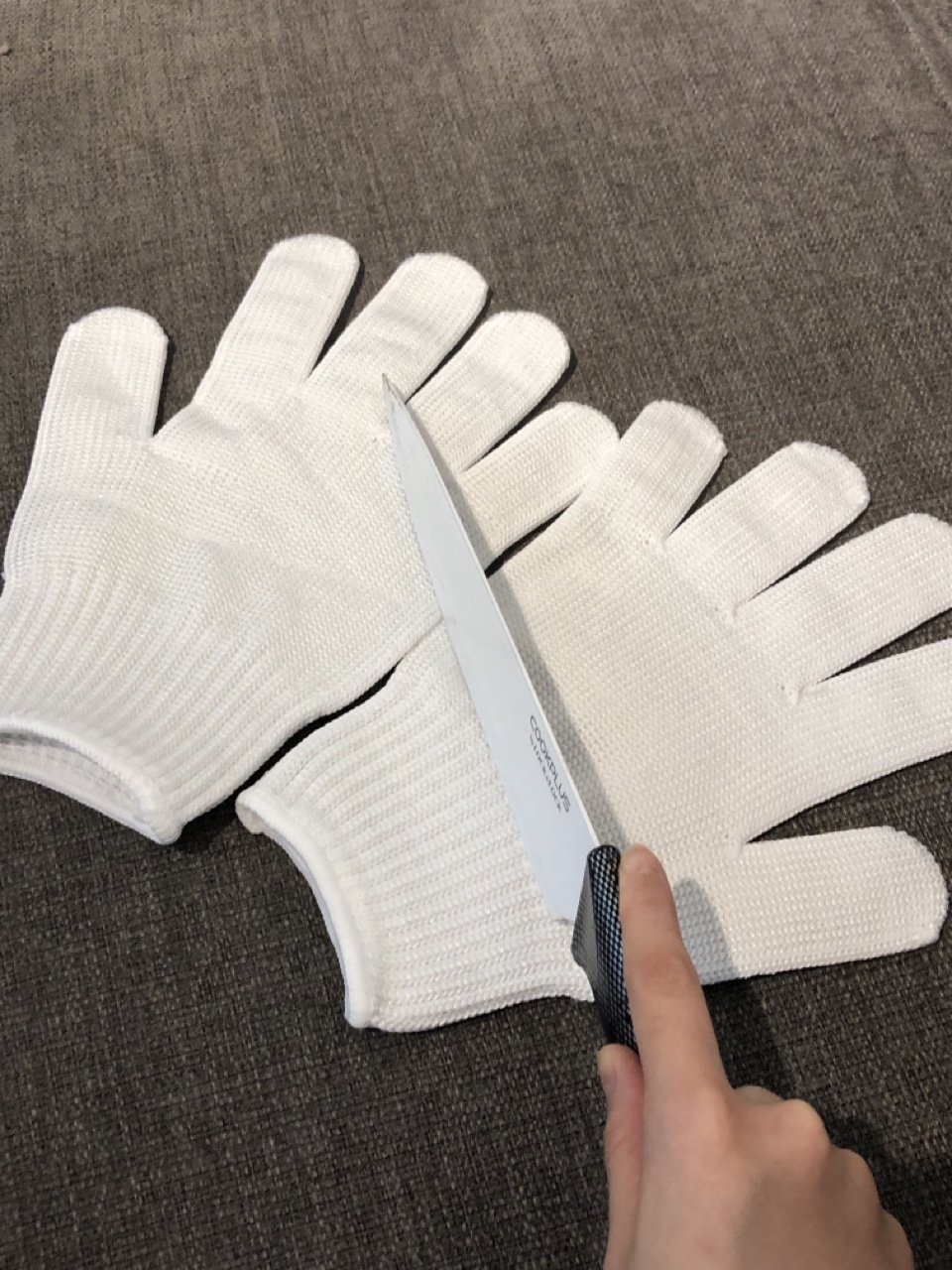 Đôi Găng tay bảo hộ lao động, chống cắt an toàn (Màu Trắng)