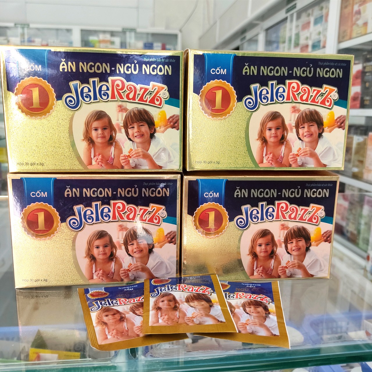 Cốm ăn ngon, ngủ ngon jelerazz - hộp 30 gói x 3g