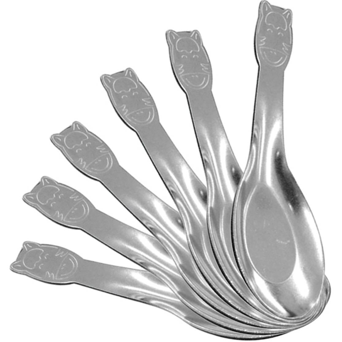 6 muỗng zebra kiddy thái lan - 100181, inox 430 cao cấp