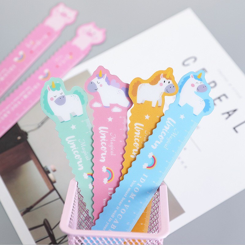 Thước kẻ, thước uốn dẻo hình unicorn cute dễ thương