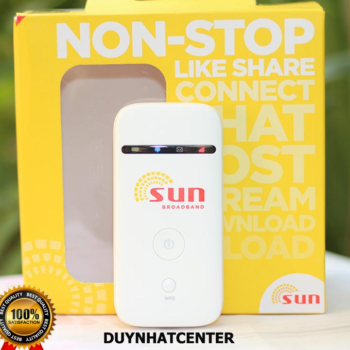 Bộ phát wifi 3G 4G LTE siêu tốc độ SUN siêu tốc- Wifi di động Không dây thông minh, tặng siêu sim 4G