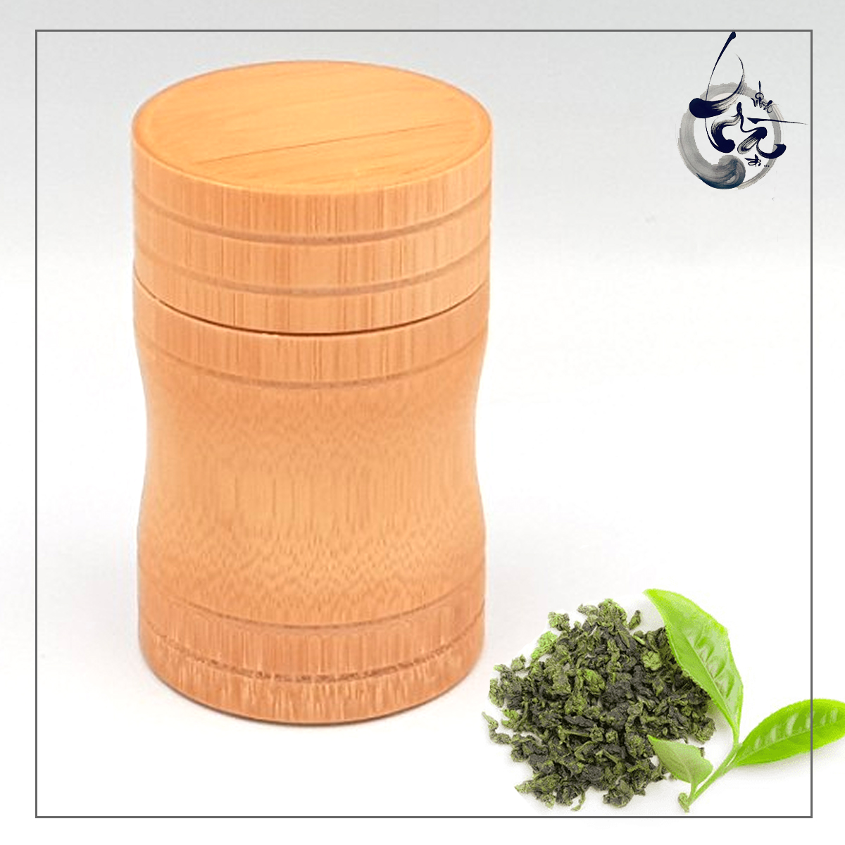 Hộp đựng trà khô bằng gỗ tre thân lõm, hũ đựng trà bằng tre
