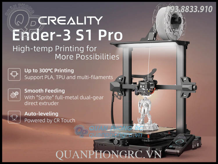 Máy in 3d creality ender 3 s1 pro fdm printer