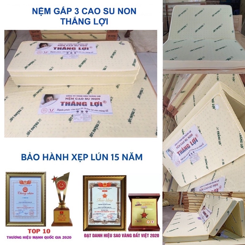 nệm cao su non gấp 3