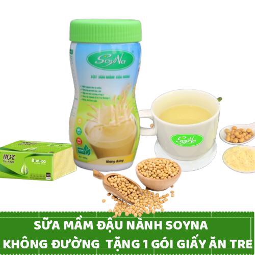 SỮA MẦM ĐẬU NÀNH - SỮA MẦM ĐẬU NÀNH SOYNA KHÔNG ĐƯỜNG 400GR - BỔ SUNG NỘI TIẾT, LÀM ĐẸP DA, GIỮ DÁNG.