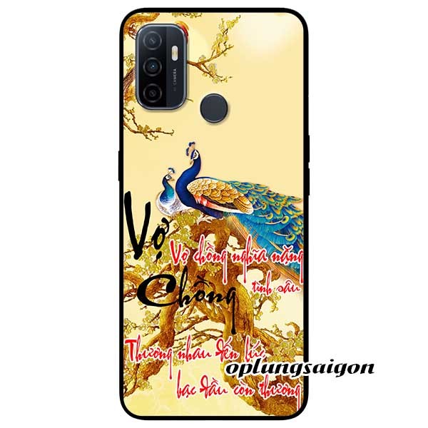 [HCM]Ốp Cường Lực Dẻo Đen Dành Cho Oppo  A53 (2020) Mẫu Vợ Chồng Nghĩa Nặng