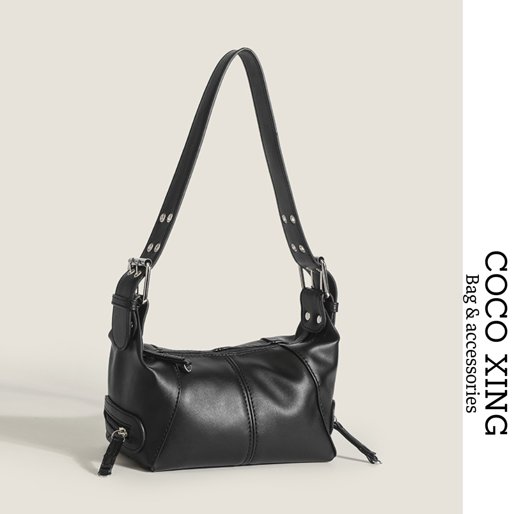 Túi xách nữ kẹp ƞách cá tính cool ngầu đi chơi da pu phong cách TX0055 COCO XING