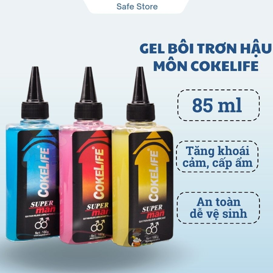 Gel bôi trơn hậu môn Coke.life Superman Anal 85ml, gel bôi trơn tăng khoái cảm Giá 109,000 Đồng*Miễn phí vận chuyển