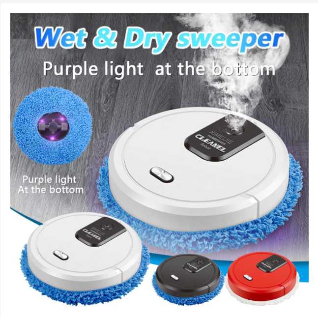 [SALE HỦY DIỆT] Robot Hút Bụi Lau Nhà Thông Minh,Máy Hút Bụi Dễ Dàng Làm Sạch Các Vị Trí Khó Như Gầm Giường,Tủ,Robot Vận Hành Êm Ái Ko Có Tiếng Ồn Giúp Dễ Dàng Lau Sạch Bụi Bẩn, Cuốn Theo Tóc, Lông Chó Mèo,Không Lo Làm Trầy Xước Sàn,Gia Tăng Độ Bóng Của S