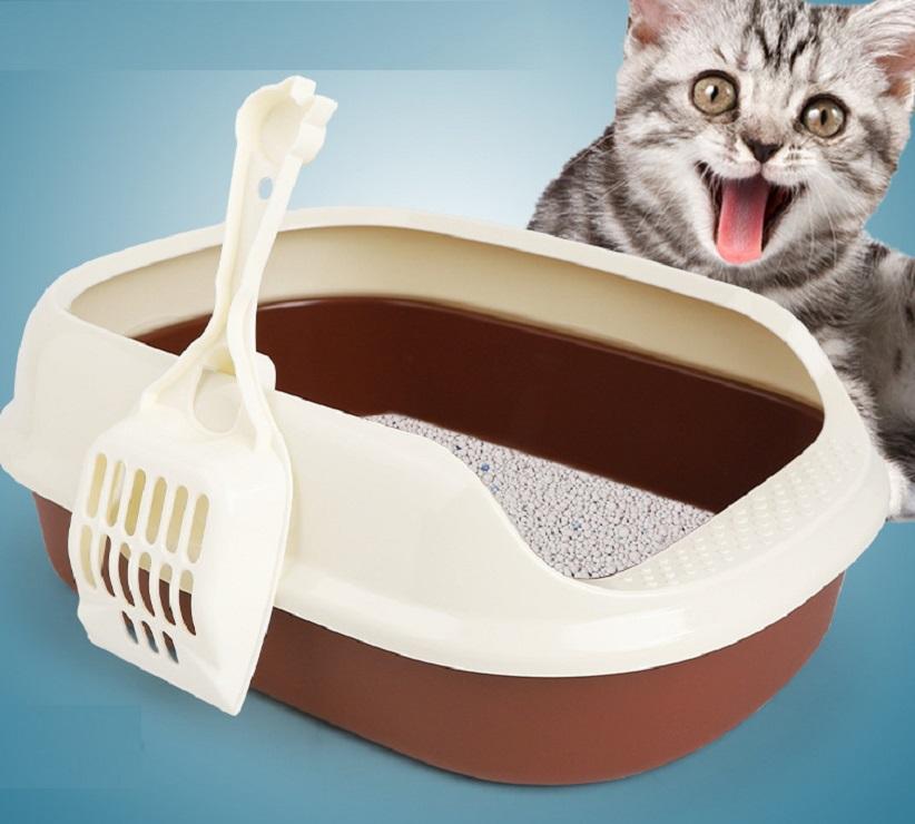 Bồn vệ sinh cho mèo - Khay vệ sinh cho mèo chất liệu tốt kích