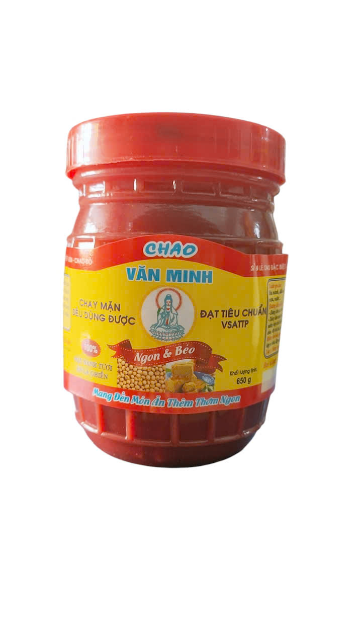 Chao đỏ Văn Minh ngon béo 650gr 1 hũ - chao ăn chay - gia vị chao đậu hủ ngon béo thêm thơm ngon cho bữa ăn