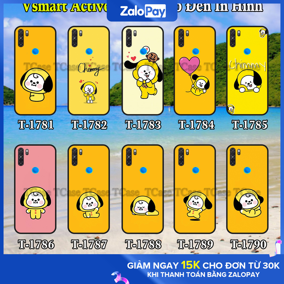 Ốp lưng Vsmart Active 3 dẻo đen in hình Hoạt Hình Chimmy