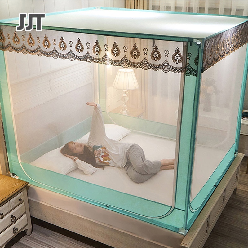 JJT Lưới chống muỗi 5 feet Màn chống muỗi lớn 6 feet Mùng cho bé cung dây kéo, lưới chống rơi cho bé.