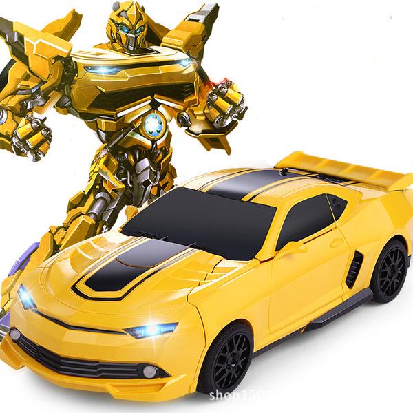 Robot biến hình Transformer điều khiển từ xa  New (Vàng)