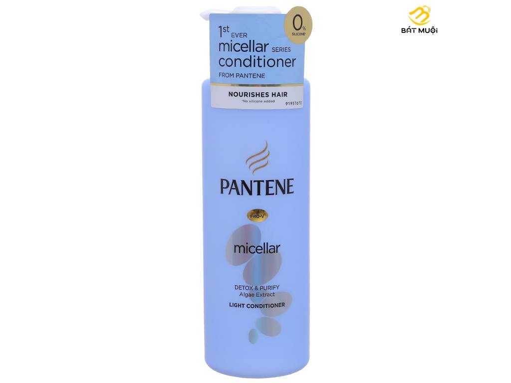 Dầu xả Pantene Micellar chiết xuất tảo biển sạch sâu 530ml - BAT MUOI