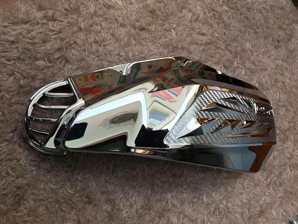 Ốp bô e mạ crom cho xe air blade 2016 2017 2018 2019
