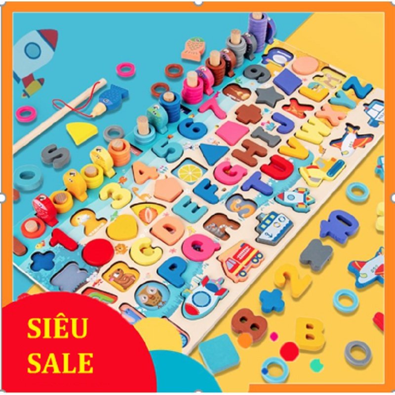 Bộ đồ chơi câu cá 6 trong 1- đồ chơi giải trí - đồ chơi kỹ năng