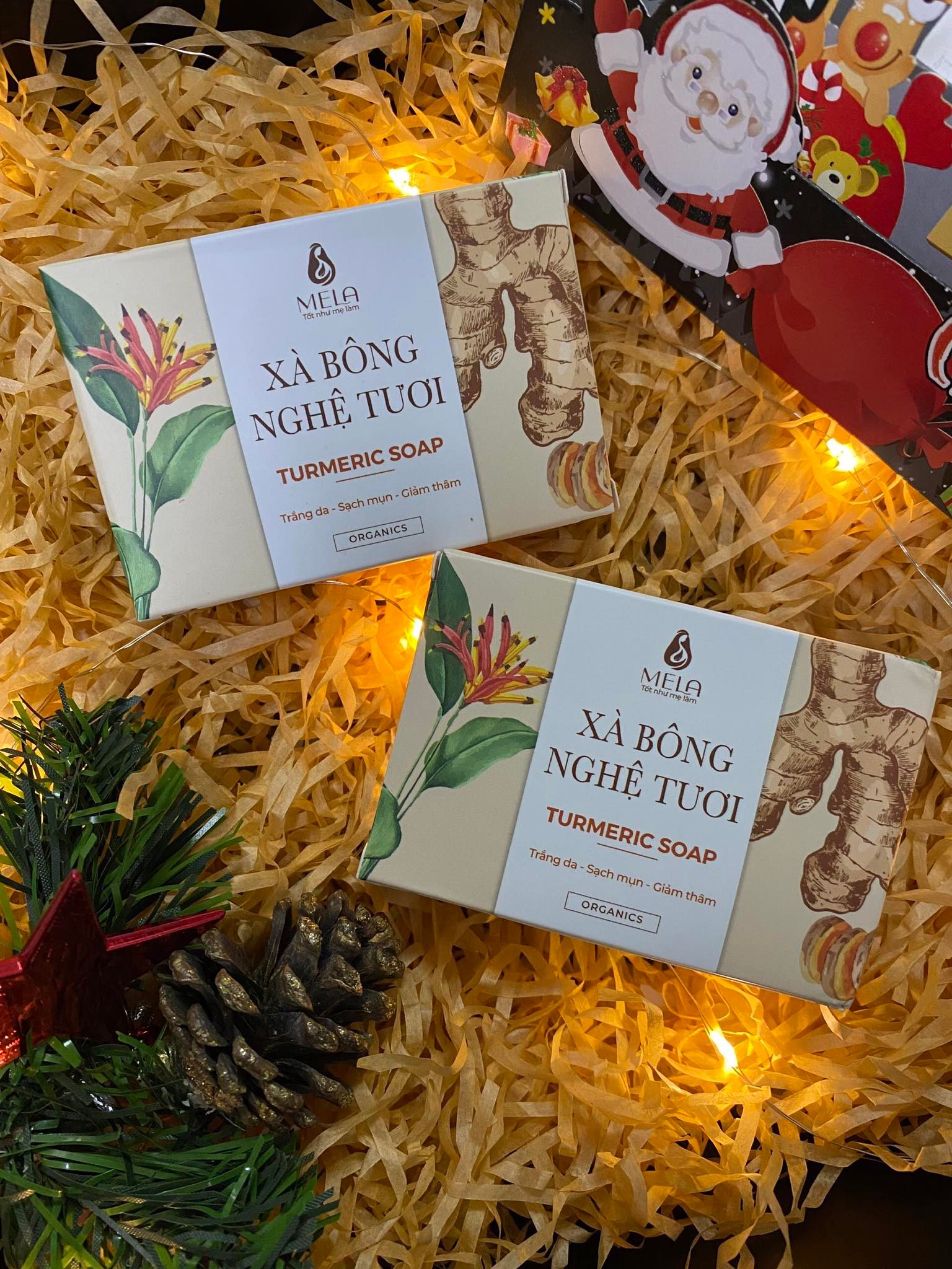 Combo 2 Xà bông nghệ Mela - Tặng 1 túi tạo bọt