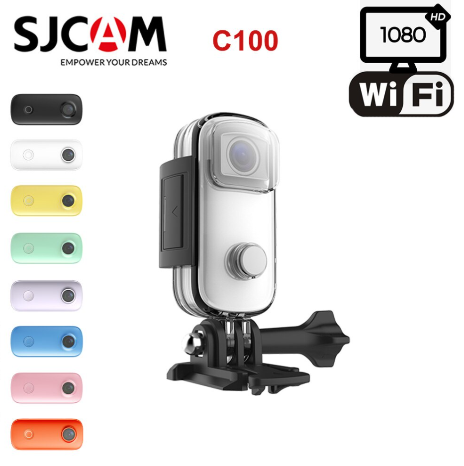 Camera Thể Thao Mini SJCAM C100 (Thumb Camera), Phù hợp quay Tiktok, Vlog, Camera hành trình - Hãng phân phối chính thức