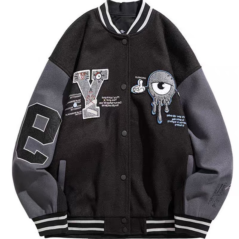 Áo Khoác Hoodie Bomber Phong Cách Bóng Chày Họa Tiết Đỉnh Cao THời Trang Bomber TNM3