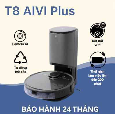 Robot hút bụi lau nhà Ecovacs Deebot T8AiviPlus