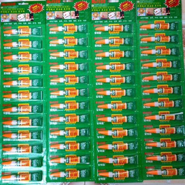 Combo 12 tuýp keo dán đa năng super glue - keo siêu dính dán giày dép, nhựa, gỗ, kim loại, cao su