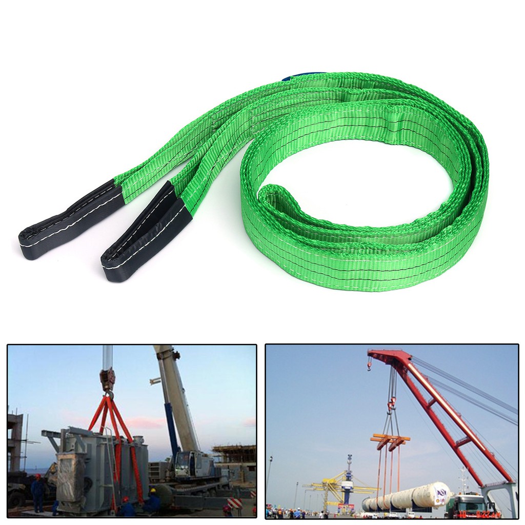 Dây cáp vải cẩu hàng 2 tấn x 6 mét - rộng 5cm - hệ số an toàn 5:1
