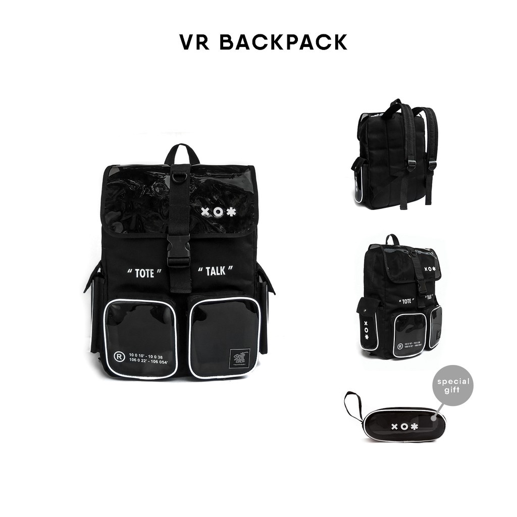 Balo đi học - Cặp đi học Tote Talk VK backpack dành cho nam nữ thời trang - Bảo Hành Trọn Đời
