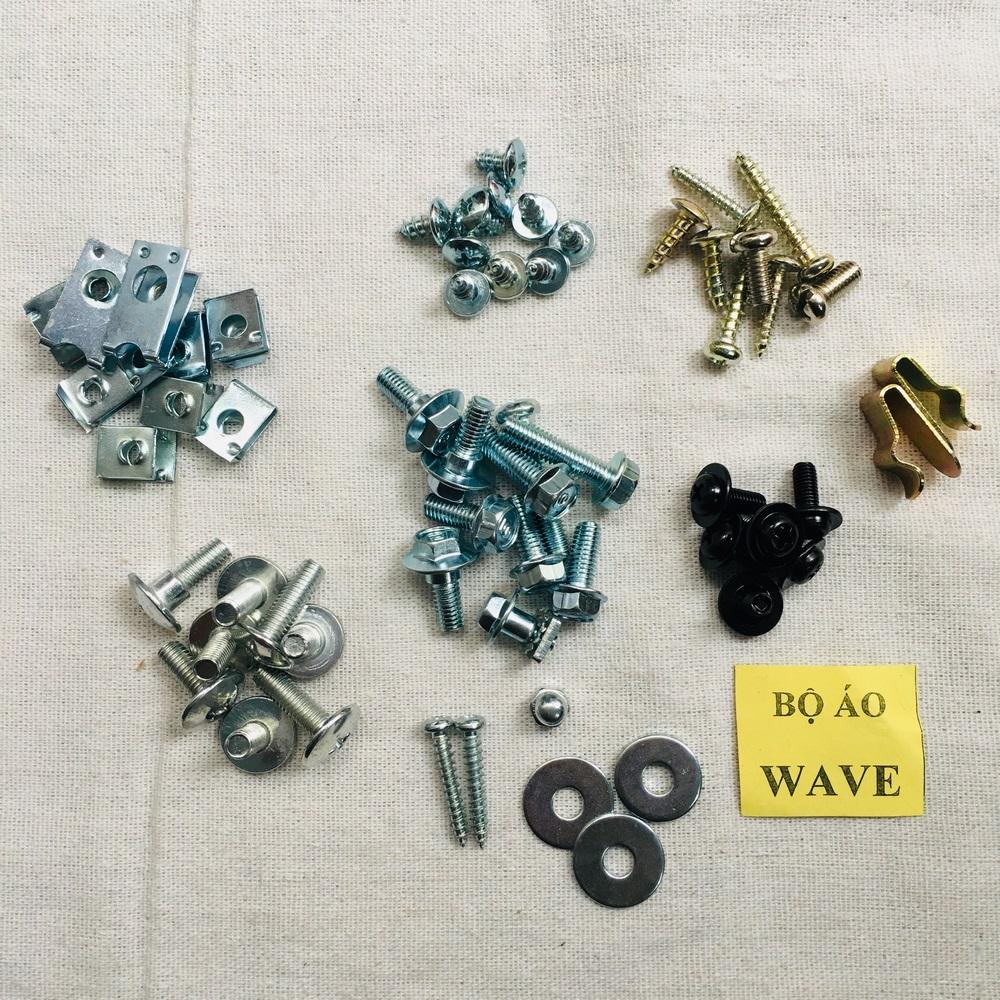 FULL BỘ ỐC DÀN ÁO DÀNH CHO XE HONDA WAVE CAO CẤP MỚI KENG XÀ BENG