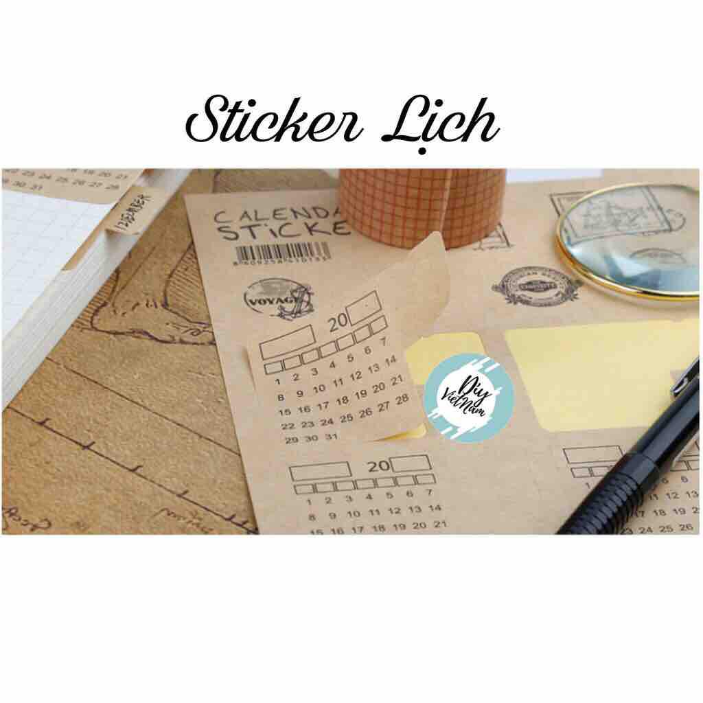 Sticker Lịch