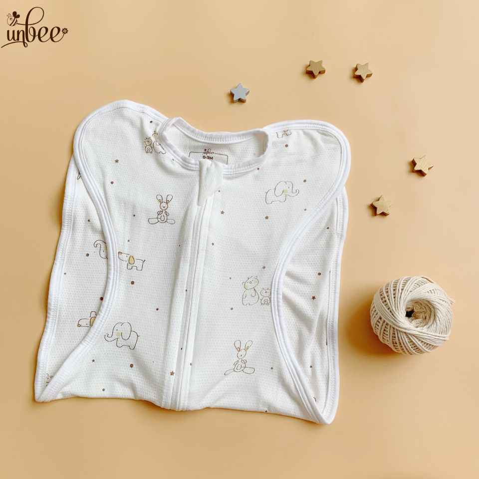 Nhộng Chũn Thông Hơi UNBEE Chất Liệu Sợi Tơ Tằm Kháng Khuẩn Dệt Thông Hơi Thoáng Khí