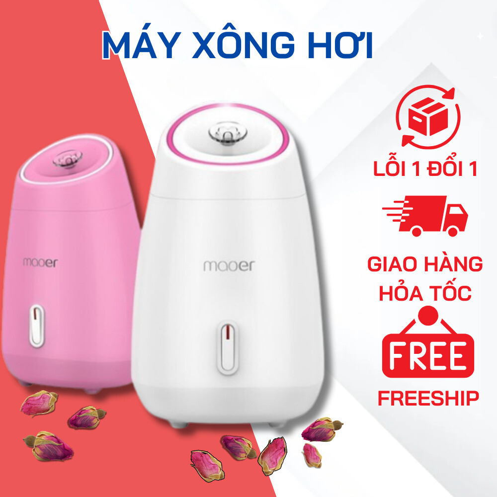 Máy Xông Hơi Nước Dưỡng Da Mini Maoer 2 in 1, Máy Xông Mặt Hoa Quả, Máy Xông Hơi Thảo Dược, Tinh Dầu An Toàn Tiện Dụng